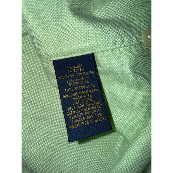 Ralph Lauren Women's Classic-Fit Oxford Shirt in green size XL - Picture 7 of 9